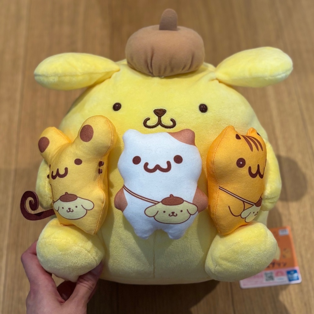 RARE Sanrio Pompompurin LARGE Plush Japan Exclusive– 2025 1ST PLACE